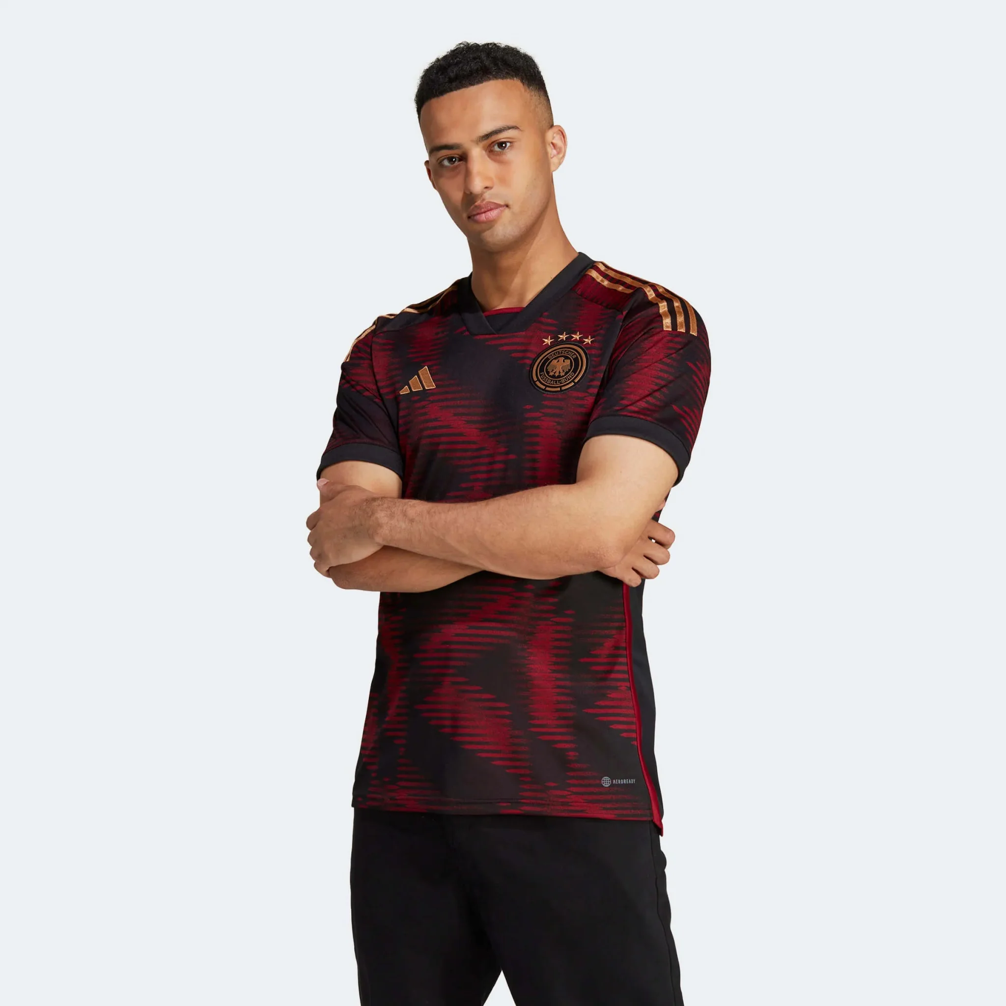 adidas 2022-23 Germany Away Jersey Black - Image 6
