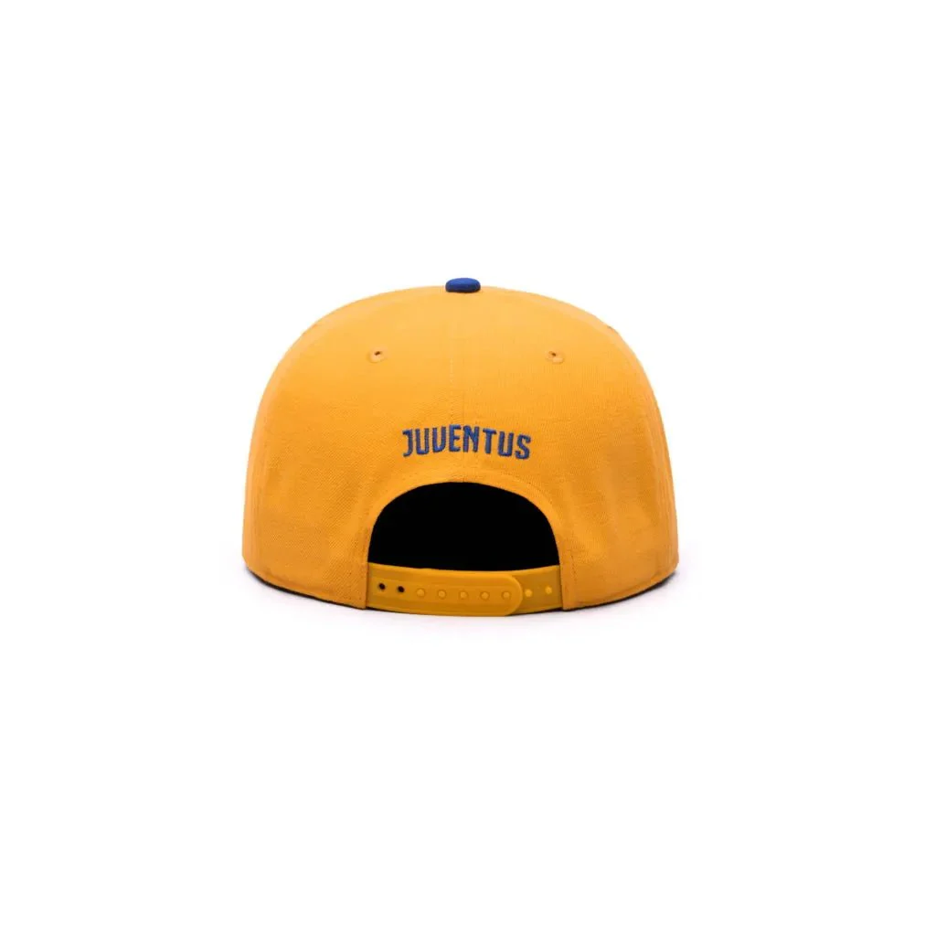 Fan Ink Collection Juventus Retro Capsule Snapback Hat - Gold-Royal - Image 3