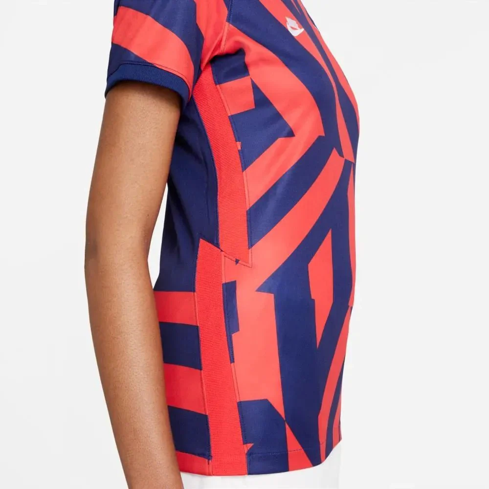 Nike 2021-22 USA Women Away Jersey - Navy-Red - Image 4