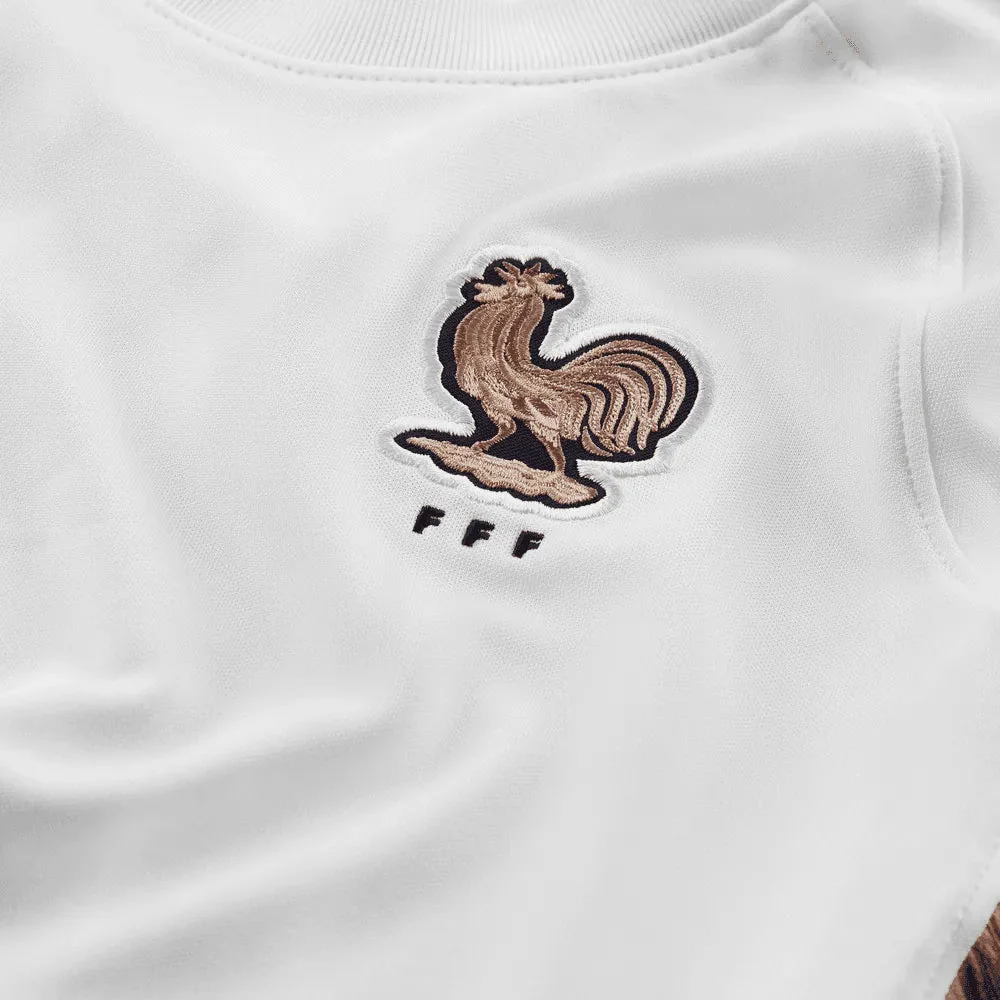 Nike 2022-23 France Away Youth Jersey White-Pink Glaze-Blue - Image 8