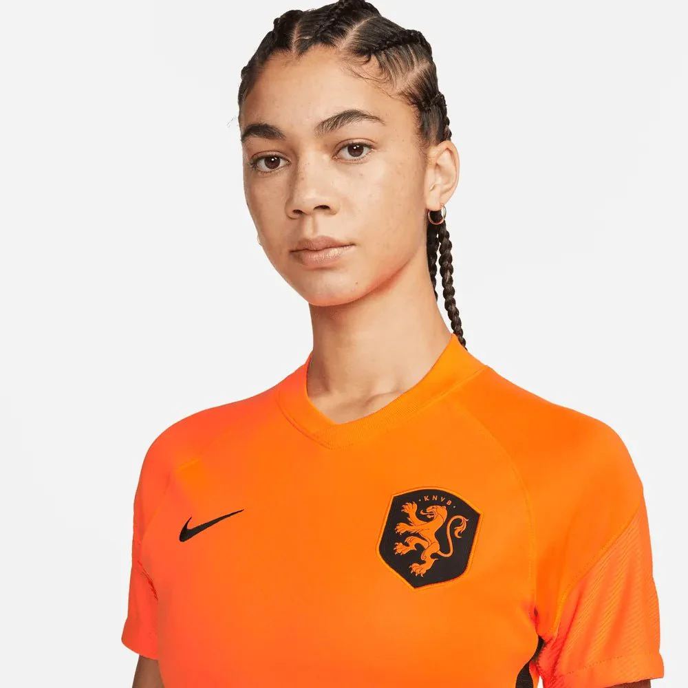 Nike Netherlands Women's EC22 Home Jersey - Total Orange-Black - Image 5
