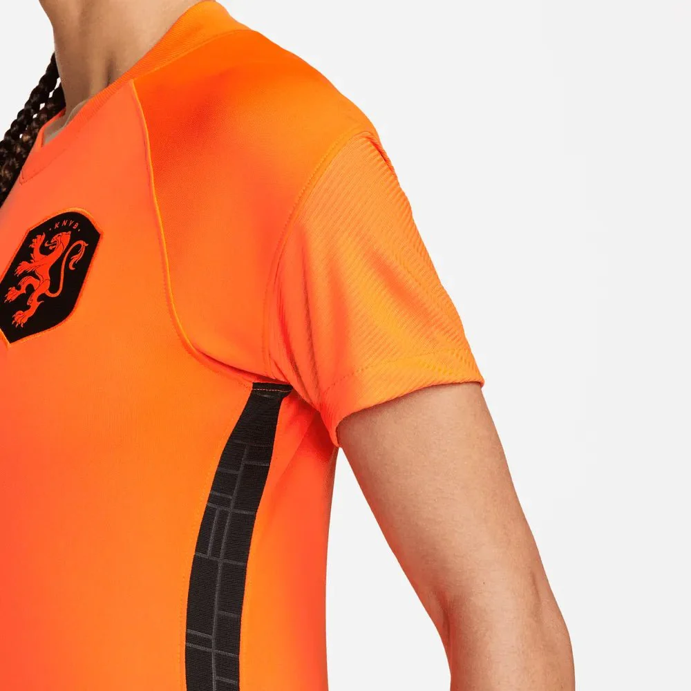 Nike Netherlands Women's EC22 Home Jersey - Total Orange-Black - Image 7